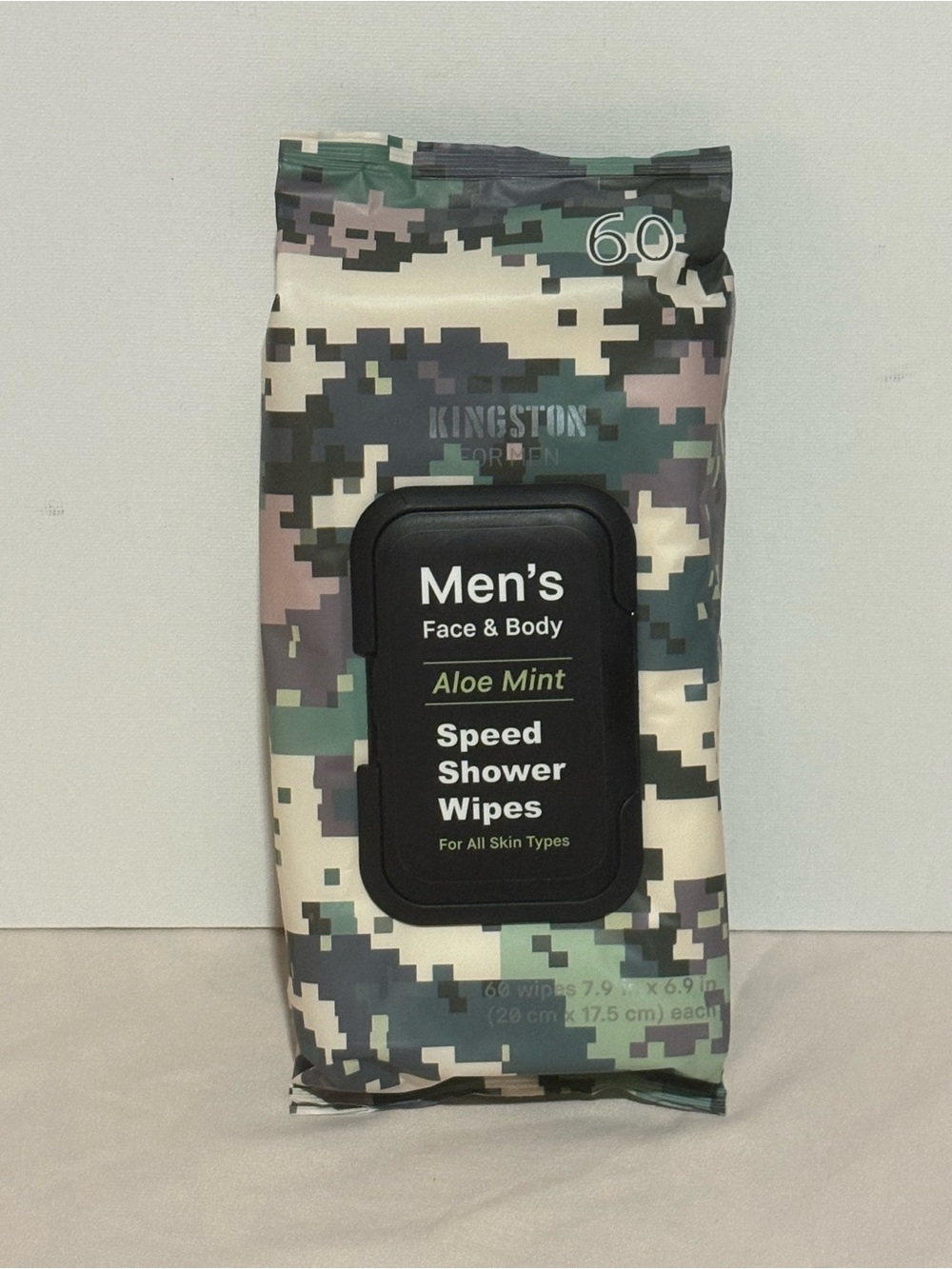 Men's Aloe Mint Speed Shower Wipes - Camouflage Pack - 60ct